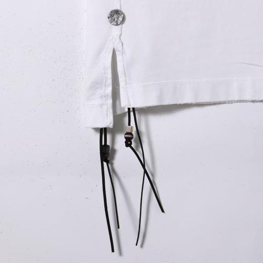 SDSA男装2026新款高贵轻奢潮牌领口勾破明线挂件圆领短袖T恤百搭 商品图3