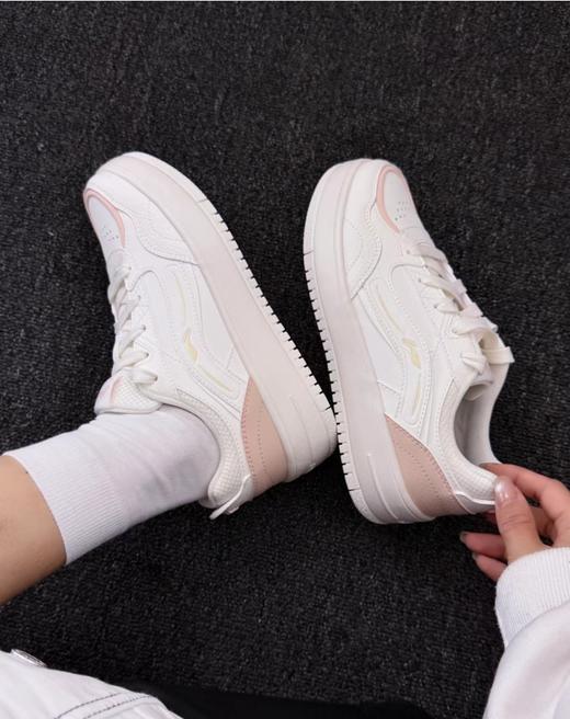 李宁奶酪板鞋女厚底2026春季新款舒适百搭潮流经典休闲鞋AGCW076 DS 商品图2