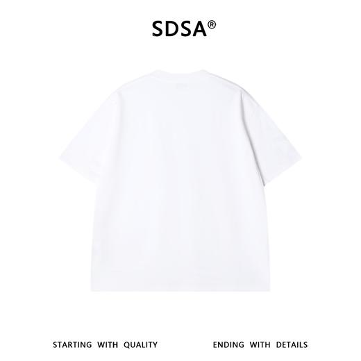 SDSA男装2026新款高贵轻奢美式潮牌印花字母烫钻圆领短袖T恤百搭 商品图4