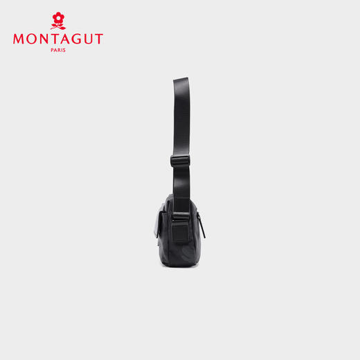 梦特娇中性时尚迷彩布拼皮单肩包防泼水斜挎包大容量书包百搭邮差包 商品图2