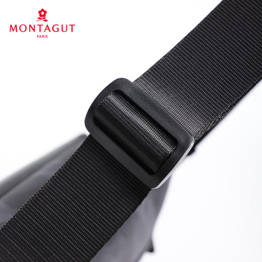 梦特娇中性时尚迷彩布拼皮单肩包防泼水斜挎包大容量书包百搭邮差包 商品图7