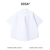 SDSA男装2026新款高贵轻奢日系简约斜纽扣小众设计短袖衬衫百搭 商品缩略图4