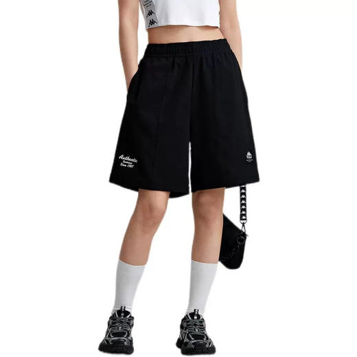 MJ｜Kappa卡帕背靠背运动休闲跑步短裤新款女夏阔腿裤五分裤K0E42DY80 商品图1