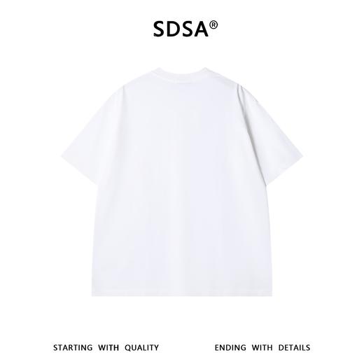 SDSA男装2026新款高贵轻奢极简字母印花宽松短袖T恤高级感上衣 商品图4