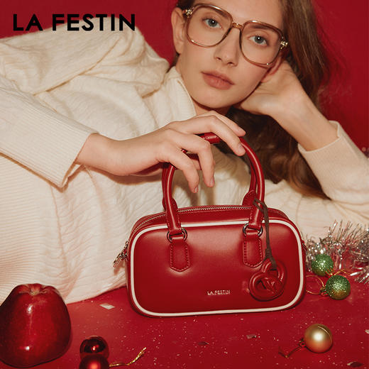 拉菲斯汀 小胖墩cookie包包保龄球包斜挎包手提波士顿包【本商品不支持用券】 商品图2