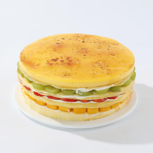 【鲜果布蕾千层】缤纷鲜果烤布蕾千层，青提草莓芒果层层叠叠，烤布蕾带一点焦香奶甜，搭配轻盈奶油和千层皮，奶香醇厚清爽不腻（今日特惠） 商品图3