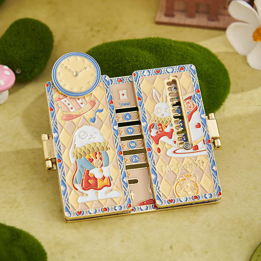 物兮物 爱丽丝漫游奇境系列 怀表兔滑动日历冰箱贴 商品图2