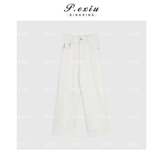 04-3潘依绣丁丁宠粉经典版型水洗直筒时髦九分牛仔裤 S8125 商品图1
