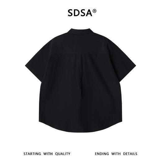 SDSA男装2026新款轻奢重工刺绣宽松短袖衬衫新中式通勤高级感上衣 商品图4