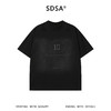 SDSA男装2026新款高贵轻奢复古做旧数字印花圆领短袖T恤百搭宽松 商品缩略图0