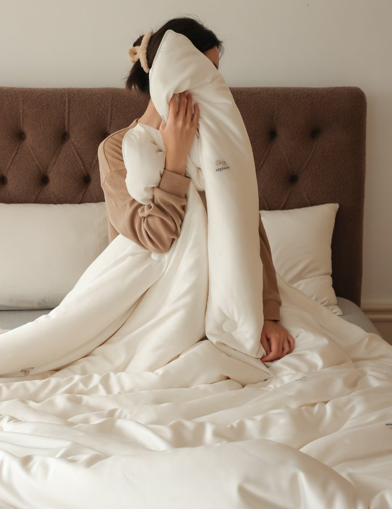 𝐔𝐒𝐃𝐀认证高奢款，钻进去就舍不得出来系列【轻奢豆式美学剪花51抗菌大豆两被】