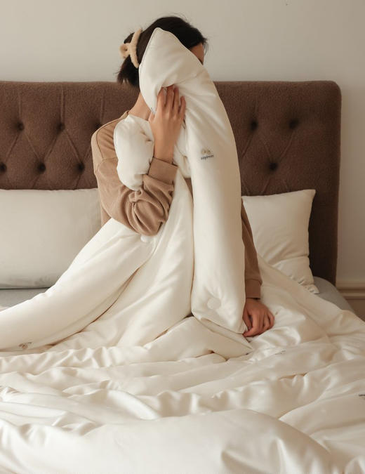 𝐔𝐒𝐃𝐀认证高奢款，钻进去就舍不得出来系列【轻奢豆式美学剪花51抗菌大豆两被】 商品图0