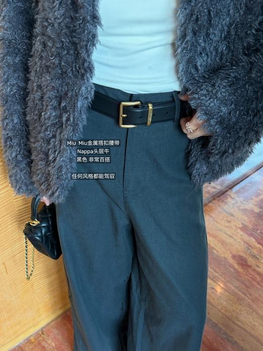 Mi*u 金属搭扣Nappa腰带 商品图3