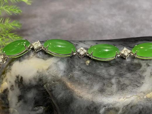 【御珠宫坊】金镶碧玉手链 商品图2