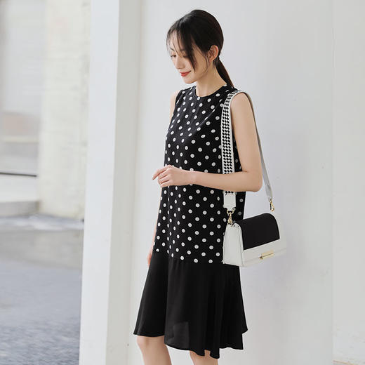 凯喜雅 16mm印花双绉连衣裙 100%桑蚕丝 商品图0