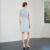 IWY/夏季短袖蓝色连衣裙女薄款气质显瘦职场通勤裙子工作服6Q11
 商品缩略图4
