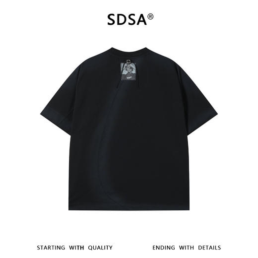 SDSA男装2026新款高贵轻奢潮牌后背人物印花圆领短袖T恤百搭时尚 商品图4