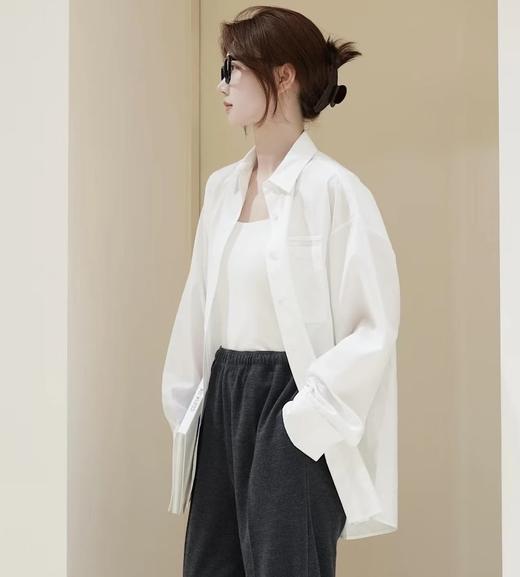 重磅纯元  ic140支府绸棉白衬衫   Giza94棉中白金  高密府绸秀款宽松廓形衬衫 商品图1