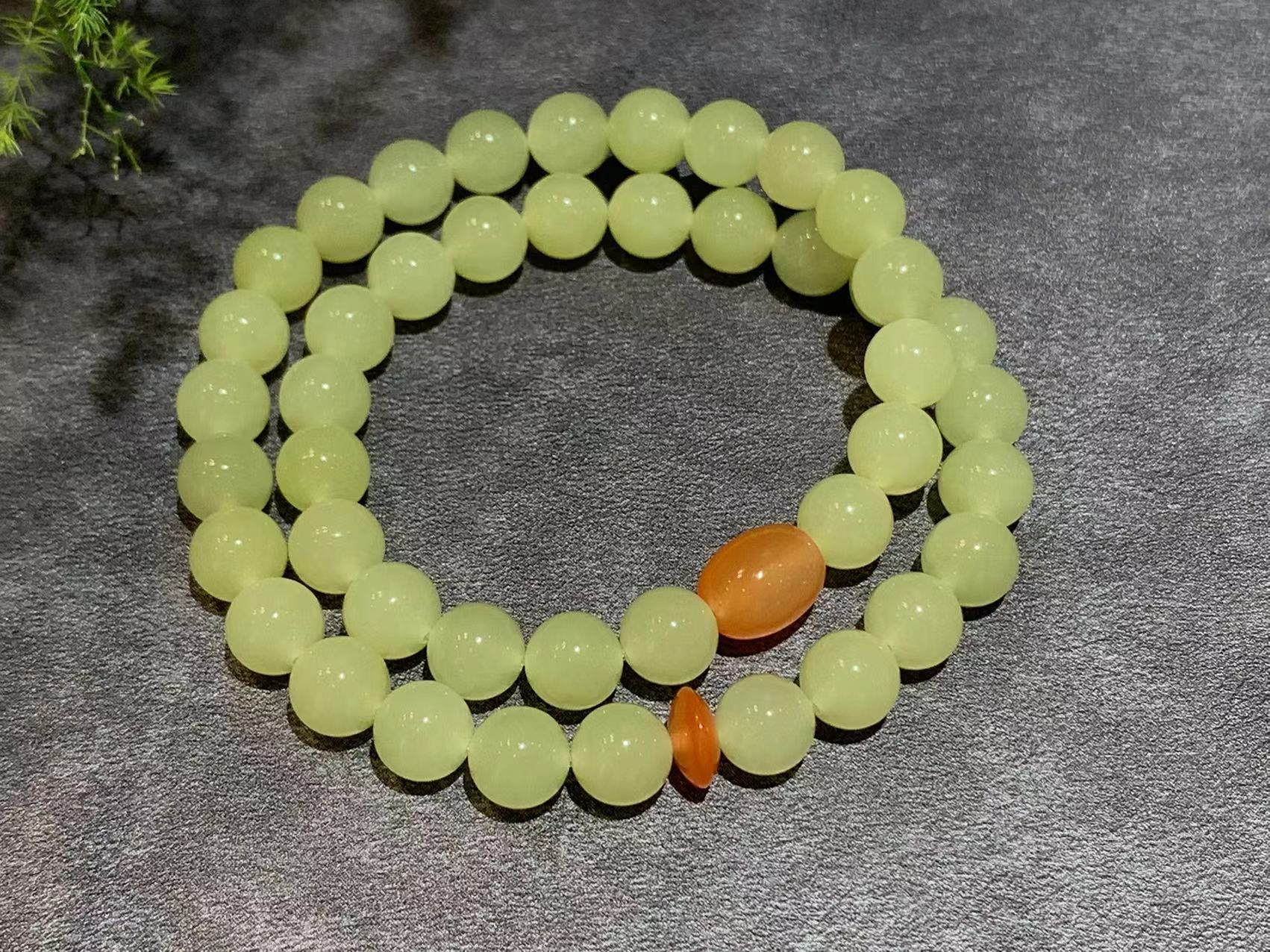 【御珠宫坊】黄玉珠串