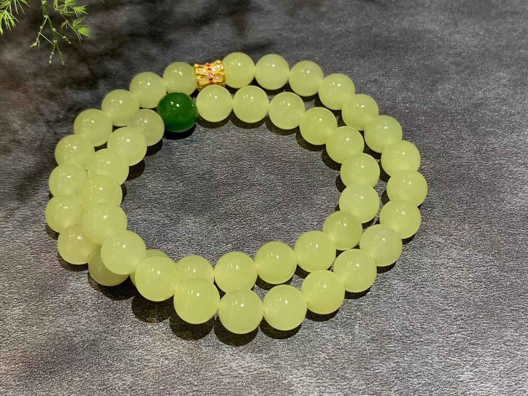 【御珠宫坊】黄玉珠串