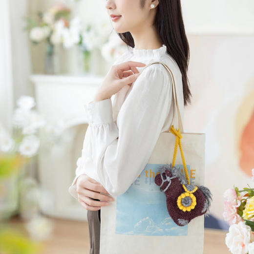 苏苏姐家福鞍小马包手工diy钩针编织毛线团手拎钥匙包材料包 商品图3