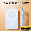【磁吸狂甩不掉、半小时急速快充】3C认证MagSafe无线磁吸充电宝快充小巧便携移动电源礼品LOGO.TA 商品缩略图0