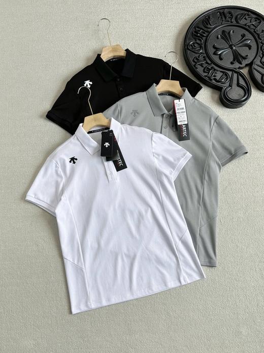 迪桑特TRAINING男士凉感丝光纯棉短袖POLO衫 商品图3