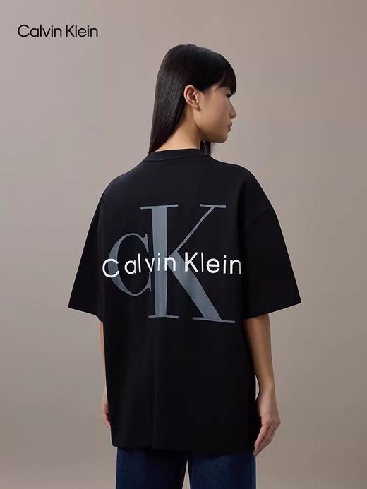 背后大刺绣+胸口小标，正肩宽松tee。基础全棉情侣字母t恤E041460 商品图9