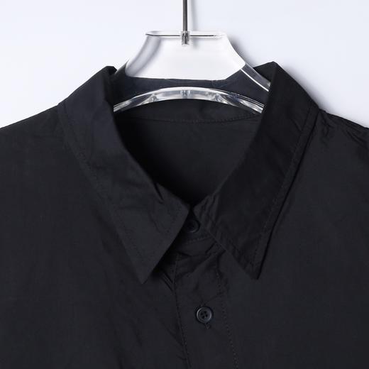 SDSA男装2026新款高贵轻奢日系简约斜纽扣小众设计短袖衬衫百搭 商品图2