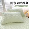 【米纤维填充透气、机洗不变形耐洗】防口水头油枕头套防汗夹棉枕套单个家用一对装整忱头套48cmx74cm.TA 商品缩略图1