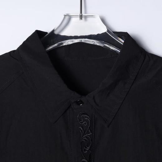 SDSA男装2026新款轻奢重工刺绣宽松短袖衬衫新中式通勤高级感上衣 商品图1