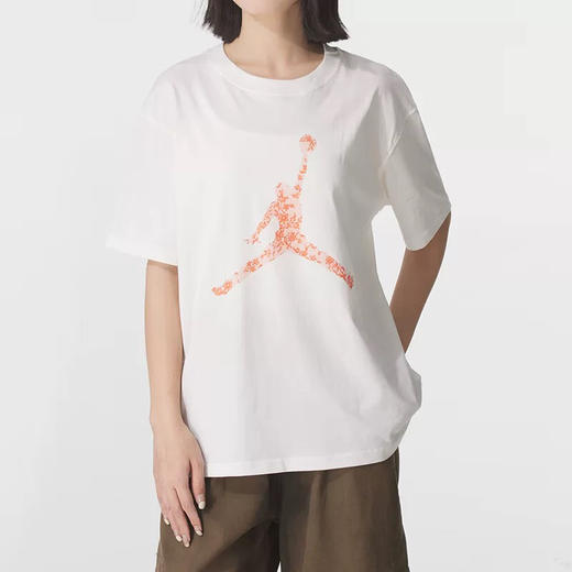 MJ | Jordan耐克女子夏季新款休闲透气北部印花短袖运动T恤HV0199-133 商品图0