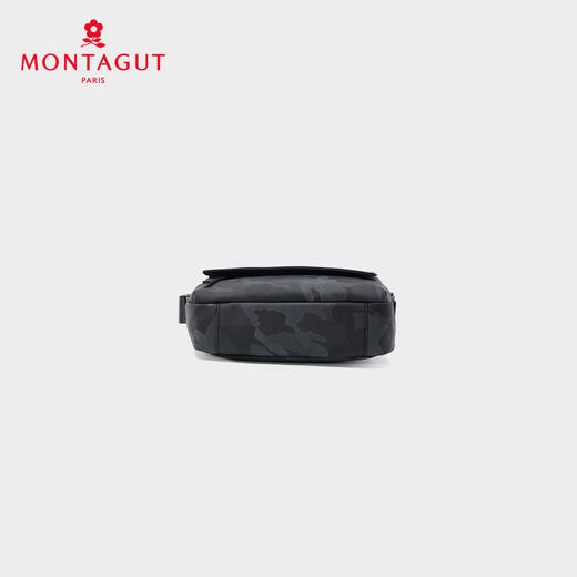 梦特娇中性时尚迷彩布拼皮单肩包防泼水斜挎包大容量书包百搭邮差包 商品图4