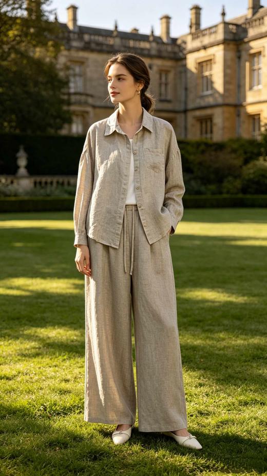 582026单袋纯亚麻衬衫 商品图1