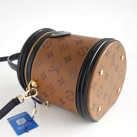 【95新】LV路易威登M43986老花CANNES发财桶包手提单肩包女士130426AK18 商品图6