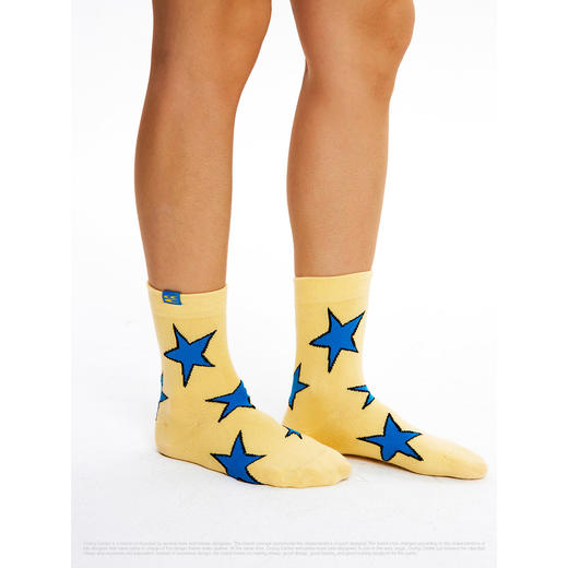 CryingCenter 趣味撞色星星短袜 哭喊中心 商品图3