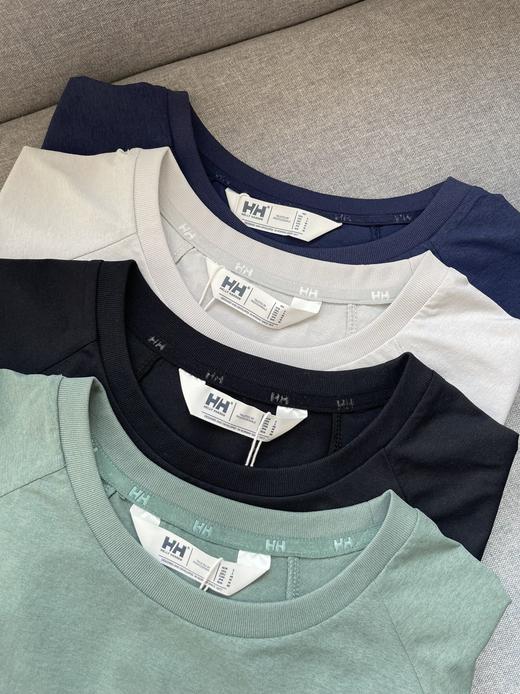 点此购买 海丽汉森夏季男女情侣款轻量速干拼接短袖T恤 mp 344976 商品图12