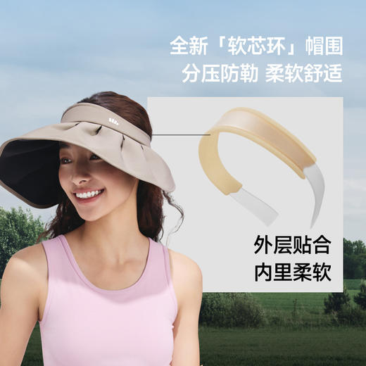 【蕉下女士轻薄黑胶贝壳防晒帽】周二（4.14）中午12点开始 BM017 FF2 商品图2