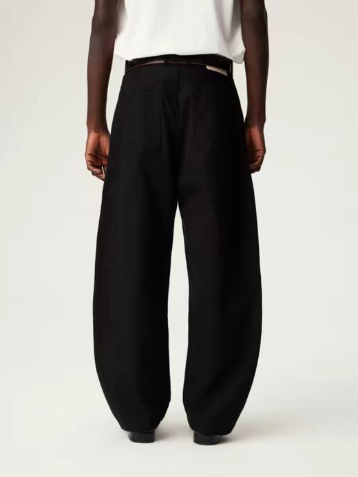 SUPERTOFU(SPTF)/BMKS-SS26-P235/莱赛尔棉混纺 阔型休闲裤弯刀裤 商品图3