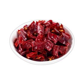 正宗四川二荆条辣椒段500g商用几乎无籽微辣特香香而不辣干辣椒节