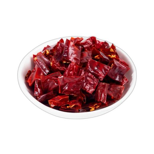 正宗四川二荆条辣椒段500g商用几乎无籽微辣特香香而不辣干辣椒节 商品图0