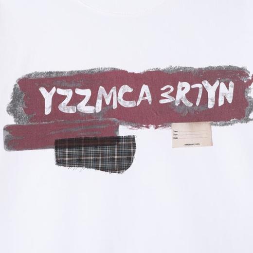 SDSA男装2026新款做旧涂鸦字母印花宽松短袖T恤美式复古休闲上衣 商品图3