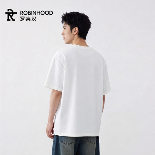 罗宾汉-260克纯棉 情侣款短袖T恤 （2件组合装） 商品图5