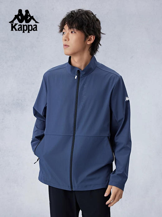 MJ｜Kappa卡帕背靠背运动夹克2026新款男士复古弹力开衫外套透气上衣 商品图1
