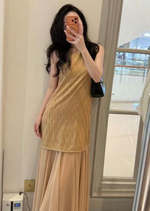 【门店同款】ENJOY夏季雾金星芒拼接长裙 171150370 商品图0