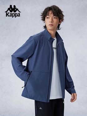 MJ｜Kappa卡帕背靠背运动夹克2026新款男士复古弹力开衫外套透气上衣