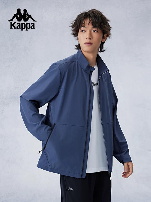 MJ｜Kappa卡帕背靠背运动夹克2026新款男士复古弹力开衫外套透气上衣 商品图0