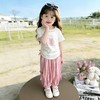 童洛萌女童夏季套装甜美花边领短袖长裤夏装小女孩网红两件套90-150 商品缩略图2