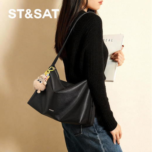 星期六简约复古通勤斜挎单肩包SSD521A0NN 商品图3