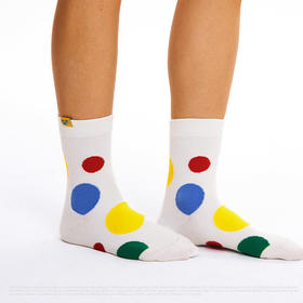 CryingCenter 多彩复古撞色星星波点长袜短袜 哭喊中心